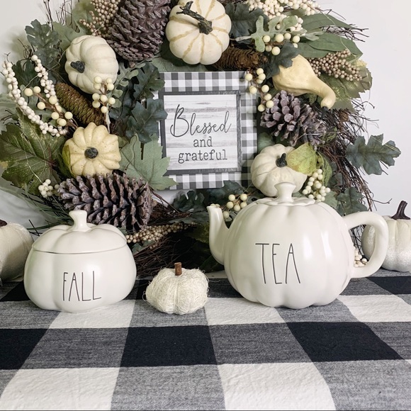 NWT🖤Adorable Rae Dunn Pumpkin-Shaped Tea Pot - Picture 2 of 8